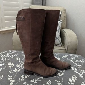 Like new Franco Sarto suede wide calf boots